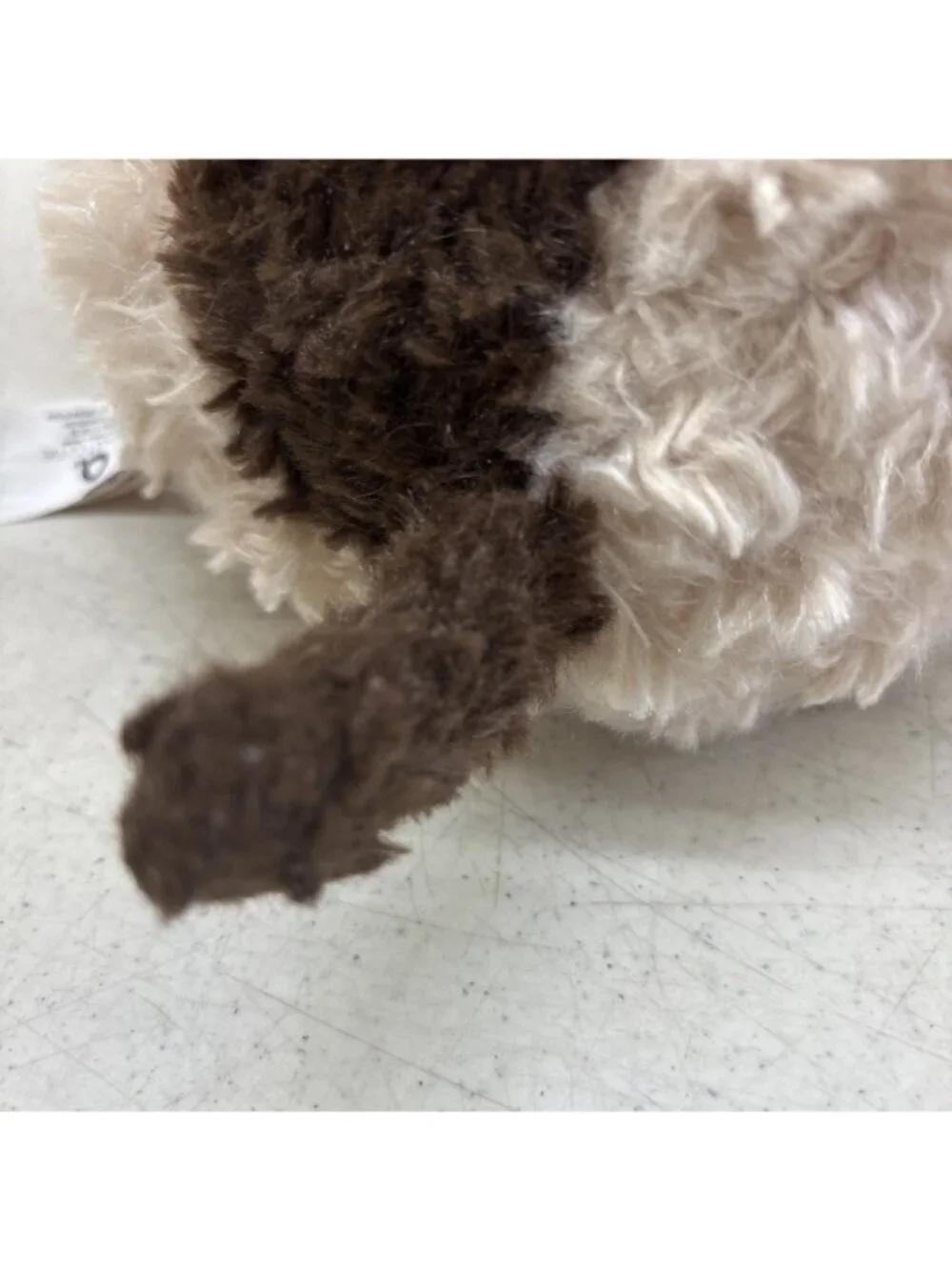 White & Brown Dog Plush Stuffed Animal Puppy Floppy Ears Soft Toy